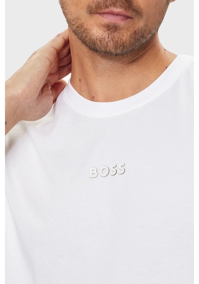 Boss % 100 Pamuklu Oversize Fit T Shirt Erkek T Shirt 50519368 100 Beyaz