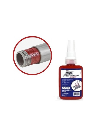 Ems Force 554350 Boru Sızdırmazlık Kalın Diş Teflon Katkılı Sıvı Conta 50 Ml