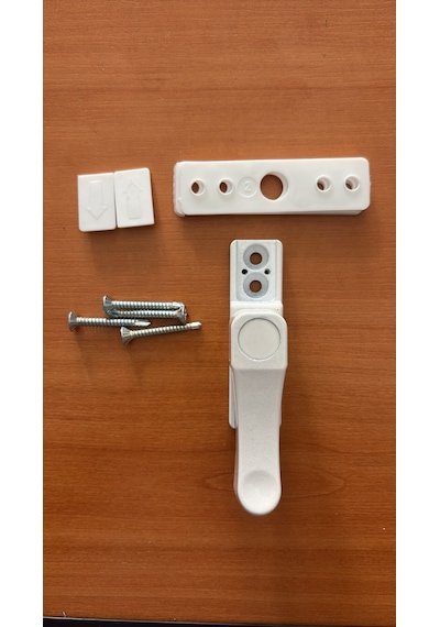 Pvc Pencere Çocuk Emniyet Güvenlik Kilidi Gramajlı Premium Kalite Metal Beyaz