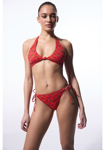 Penti Chery Minimal Kesim Kiraz Desenli Bikini Üstü