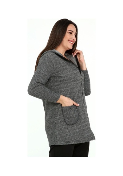 Büyük Beden Sweatshirt 40A-1932 554684548 Çok Renkli