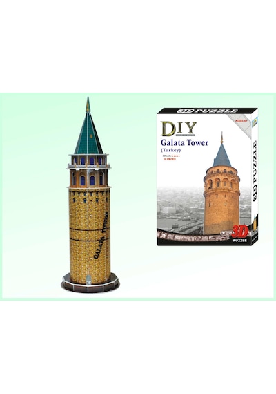 3D Puzzle 3 Boyutlu Maket Galata Tower Galata Kulesi