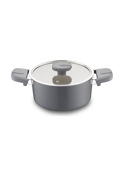 Jumbo Swiss Crystal Grey 5 Parça Tencere Seti Gri