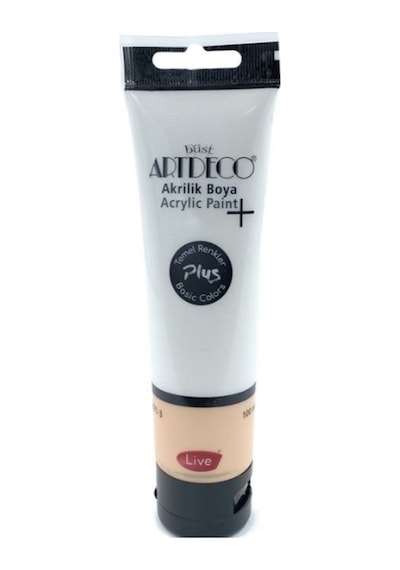 Plus Akrilik Boya 100ml Tüp 502 Titanyum Beyazı 502 Titanyum Beyazı