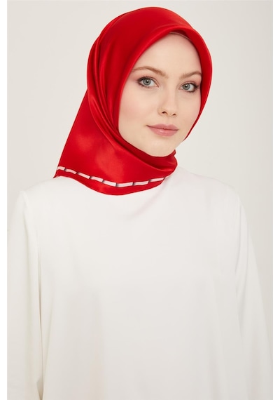 Armine Sura İpek Eşarp 24ya9165 55 - Desenli