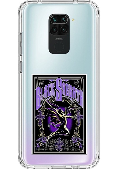 Xiaomi Redmi Note 9 Uyumlu Şeffaf Kılıf Black Sabbath Tasarımlı