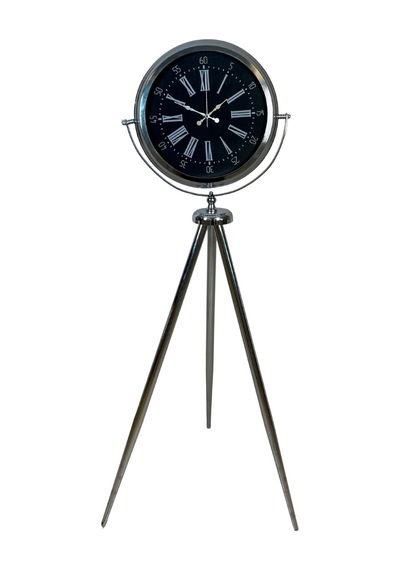 Büro Ev Ofis Dekoru İçin 150x45cm Krom Metal İhtişam Tripod Ayaklı Saat Diğer