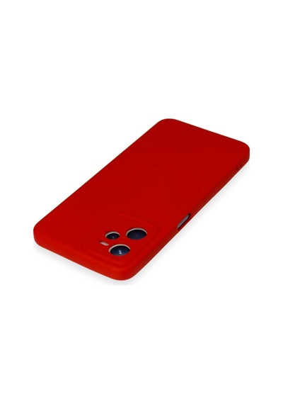 Lvsqvr Newface Realme C35 Kılıf Nano İçi Kadife Silikon - Kırmızı