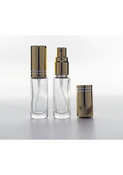 Ferdenferda 50 Adet Boş Cam Parfüm Numune Şişe 5 ML Vidalı Şeffaf Metal Kapaklı