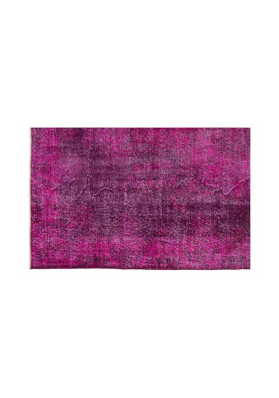 El Dokuması Vintage Yün-pamuk Fuşya Halı 13482 173 X 277 Cm Pembe