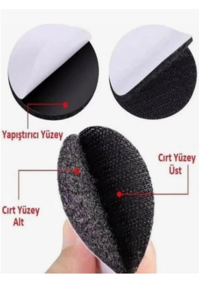 10 Lu Paket Kaydırmaz Cırt Sabitleyici Halı, Kilim Ve Koltuk Örtüsü İçin Yapışkanlı Ve Yıkanabilir