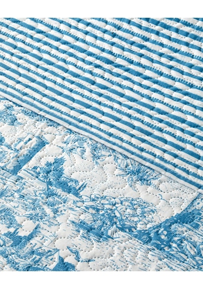 Seaside Serenity Çift Kişilik Çok Amaçlı Örtü 200x220 Cm Mavi