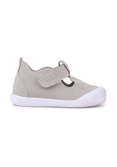 Kiko Kids Elroy İlk Adım Bebe Cırtlı Erkek Bebek Spor Ayakkabı Gri Gri