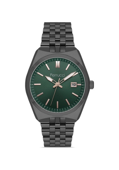 Ferrucci Fer.03463m.05 Çelik Kordon Erkek Kol Saati Füme
