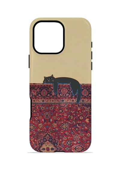 Apple iPhone Uyumlu 16 Pro Max Vorian Çift Katmanlı Magsafe Kılıf Persian Cat Lounge