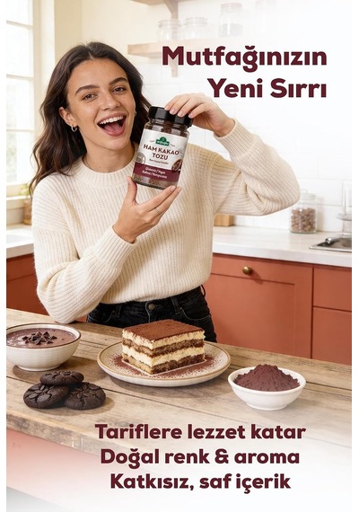Ham Kakao Tozu 140 Gr. Doğal Ve Katkısız