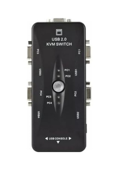4 Port Usb Kvm Switch, 4 Kasa 1 Monitör Switch, 4 Bilgisayarı Tek Elden Yönetin