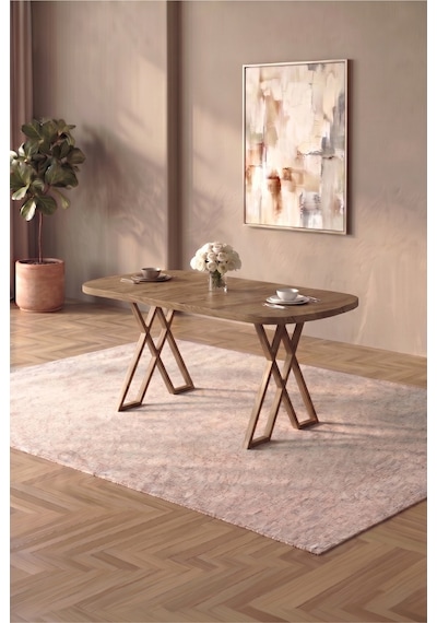 Hooli 90x168 Antik Çam Mdf Masa, Metal X Ayak, Metal Sandalye, 6 Kişilik Mutfak Masası Takımı Ve Yemek Masası Takımı Krem Hooli 90x168 Antik Çam Mdf Masa, Metal X Ayak, Metal Sandalye, 6 Kişilik Mutfak Masası Takımı Ve Yemek Masası Takımı Krem