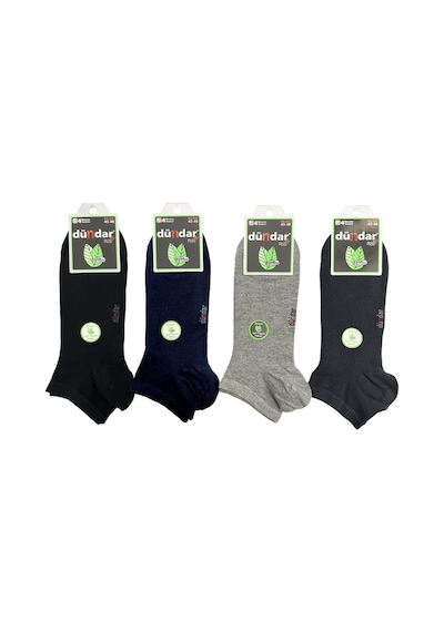 Dündar Çorap Erkek Bambu Soket Patik Çorap 12 Li Paket 45-48 4 Mevsim Asorti