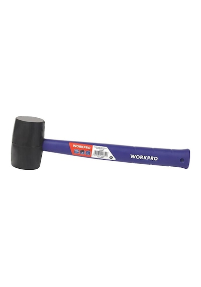 Workpro Wp241041 57mm 450gr Pvc Pp Saplı Siyah Kauçuk Tokmak