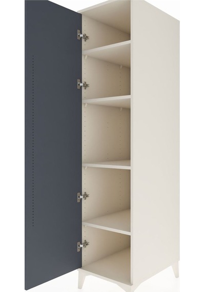 Kronos Dolap 4 Raflı Tek Kapaklı 44x59x182 Aytaşı-antrasit Aytaşı