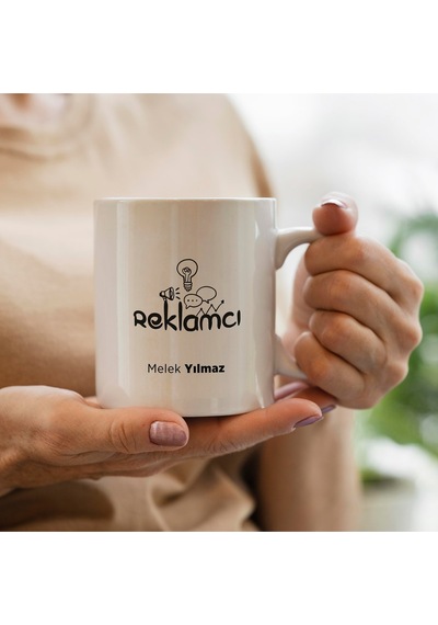 Kişiye Özel Meslek Reklamcı Kupa Bardak Beyaz