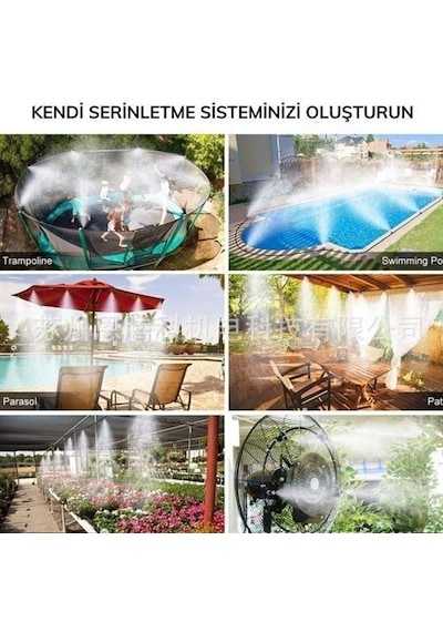 Plentiful 10 Metre Kendin Yap Balkon Veranda Çardak Kamelya Sulama Serinletme Ve Nemlendirme Sistemi