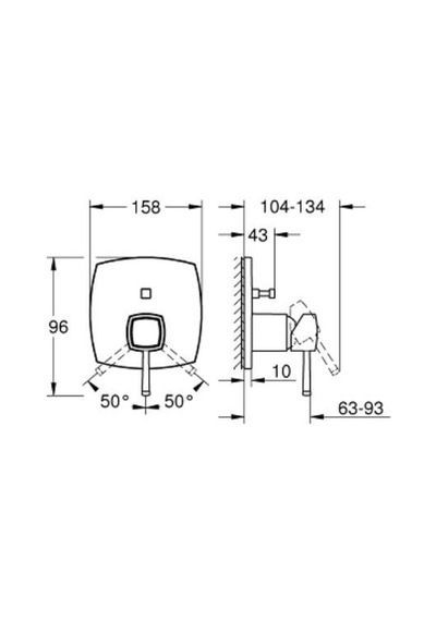 Grohe 24260ıg0 Grandera Ankastre Banyo/duş Bataryası Gümüş