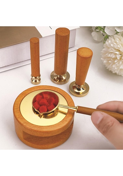 Sanat Temalı Mum Mührü Seti Sarı 2 Karışık