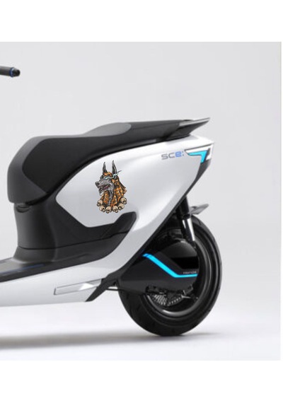 Anubis Mumya Kurukafa Sticker - Araba Oto Araç Motosiklet Karavan Cam Sticker - 00055 12X7 Cm