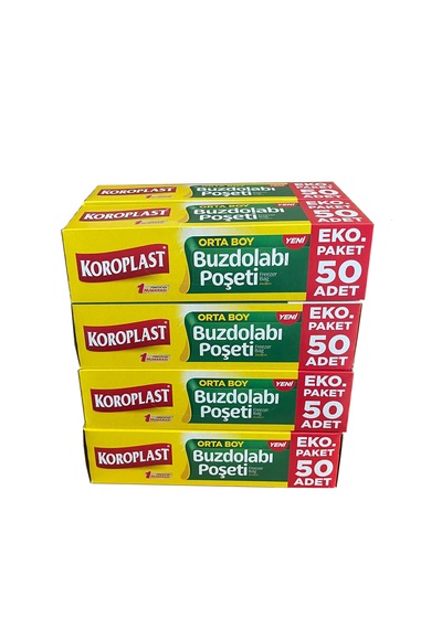 Koroplast Orta Boy Buzdolabı Poşeti 8 x 50'li