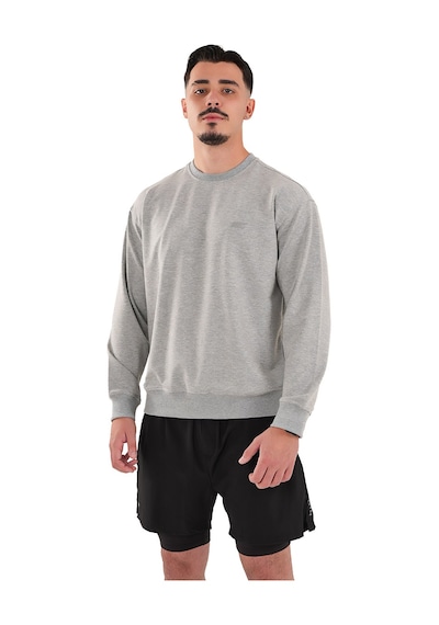 Musclecloth Basic Sweatshirt Gri Melanj Gri