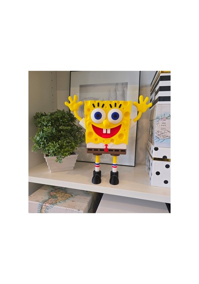 Sünger Bob Kare Pantolon Spongebob Sevimli Figür