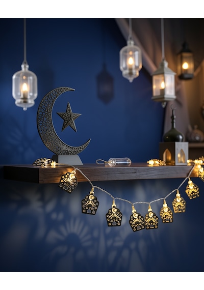 Led Işık Zinciri Cami Temalı Pilli 120 Led Diğer