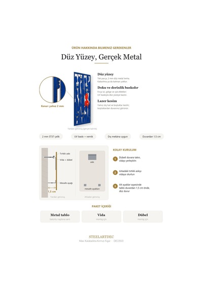 Mavi Kalabalıkta Kırmızı Figür Metal Tablo 62x95 Cm Çok Renkli