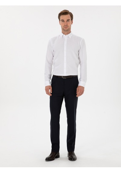 Cacharel Beyaz Slim Fit % 100 Pamuk Gömlek