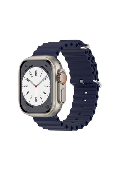 Apple Uyumlu  Watch 38 MM/40 MM/41 MM Oluklu Silikon Kordon Kayış KY72-1