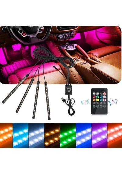 12 Ledli Ayak Altı Led Lamba Sese Ve Müziğe Duyarlı Led (505981720)
