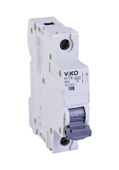 Viko 6vtb-1b20 Otomatik Sigorta 6ka B Tipi 1 Kutup 20a 10