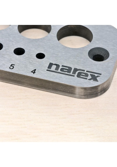 Narex 872200 Ahşap Dübel Kavela Yapma Plakası 4-16 Mm