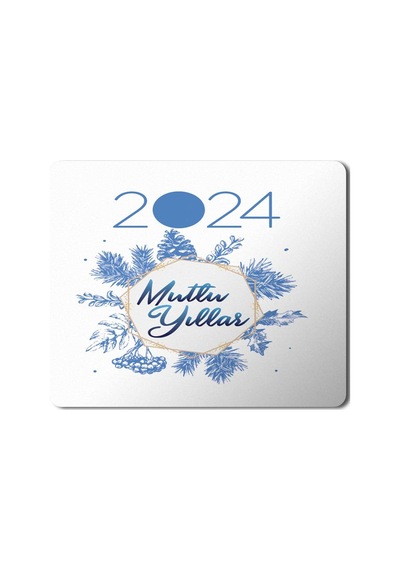 2024 Mutlu Yıllar Kar Taneleri Mousepad Mouse Pad