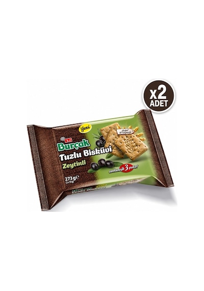 Burçak Tuzlu Zeytinli Bisküvi 273 G X 2 Adet