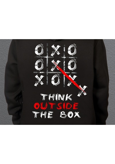 Bumeta Xox Kalıpların Dışına Çık Sweatshirt Unisex Kapüşonlu Hoodie 001
