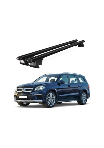 Venüs Mercedes-benz Gl X166 2013-2016 Uyumlu Siyah Ara Atkı Port Bagaj Tavan Barı