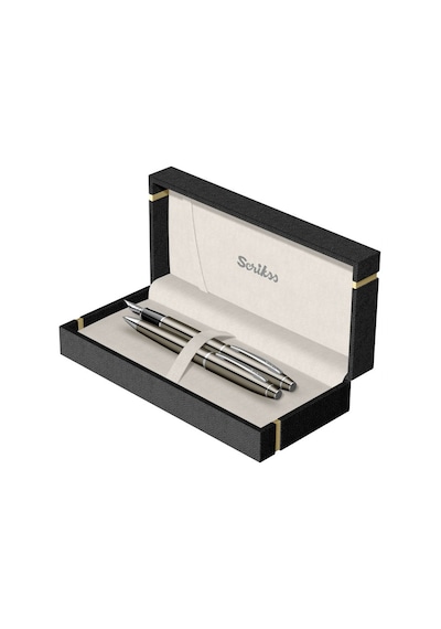 Scrikss Isminize Özel 35 Titanıum Tükenmez+Dolma Kalem Set