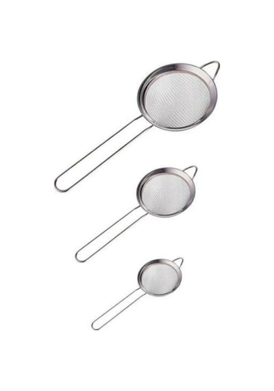 Lüx Paslanmaz Metal 3 Boy Çay& Bitki Süzgeci Paslanmaz Çelik Diğer