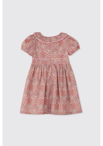 Panço Liberty Kumaş Kız Çocuk Elbise 5621gk26002 Pembe