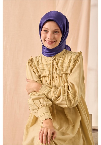 Silk Home Düz Shiny Eşarp 75006-68 mor