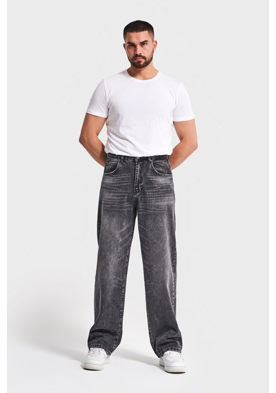 Itsbasic Erkek Koyu Füme Renk 4w5-14 Tt25 Relaxed Baggy Fit İç Boy 80cm Rahat Kesim %100 Koton Denim Jean Itsbasic Erkek Koyu Füme Renk 4w5-14 Tt25 Relaxed Baggy Fit İç Boy 80cm Rahat Kesim %100 Koton Denim Jean