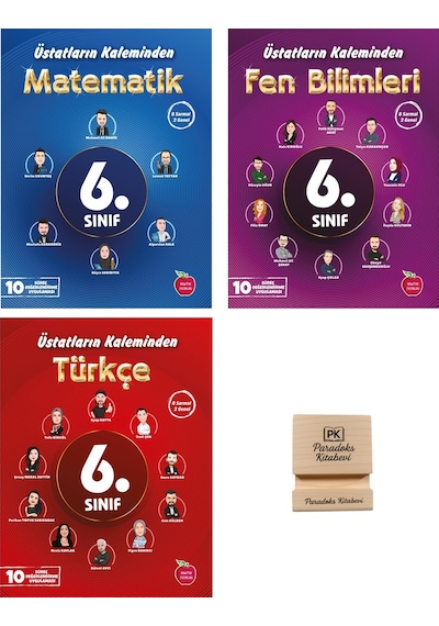 Newton 6. Sınıf Üstatların Kaleminden Matematik Fen Ve Türkçe 3lü Set Denemeleri + Telefon Standı